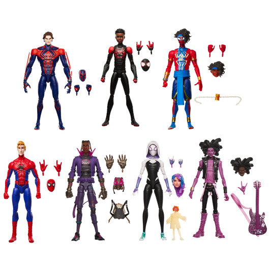 Marvel Legends Across The Spiderverse Wave 2 Peter Paker Gwen Spot Miles 2099 Spider Punk  Wave 6" Action Figure