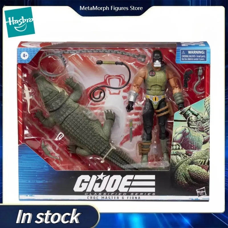 Original Hasbro G.I. Joe GI Joe Classfied Series Croc Master and Fiona Action Toy Figure