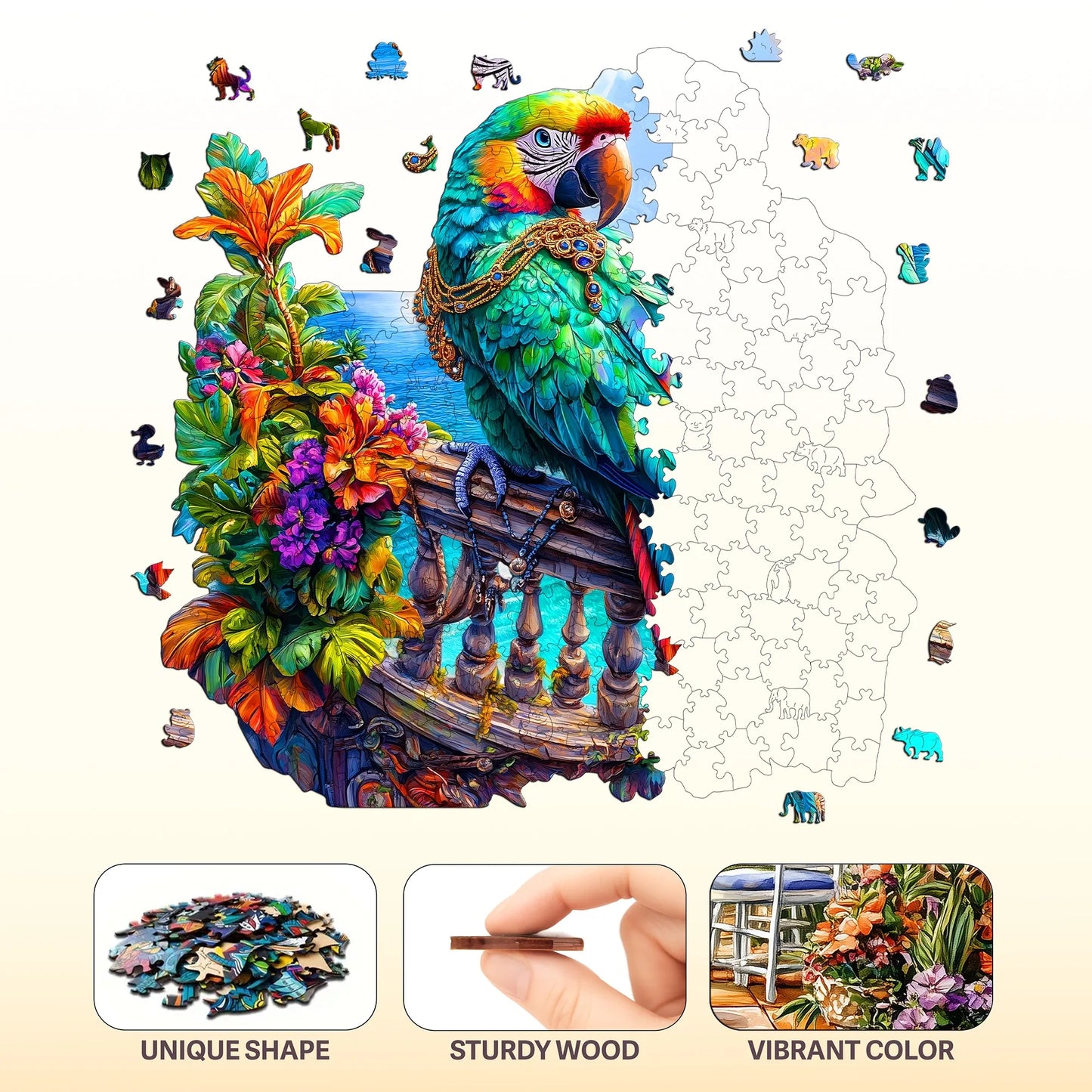 Marvellous Wooden Puzzle Unique Style Wooden Decor Christmas and Halloween Gift Toy for Teen and Kid