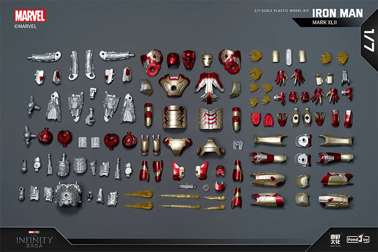Original LED FondJoy Iron Man MK42 MK43 MK46 MK1 MK2 MK3 MK4 DIY Action Figures