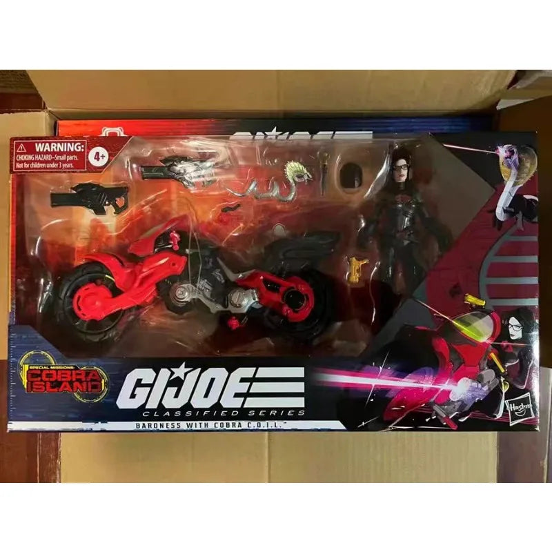 Original Hasbro G.I. Joe Classified Series BARONESS WITH COBRA COIL Anime Figures Toys Collection Models