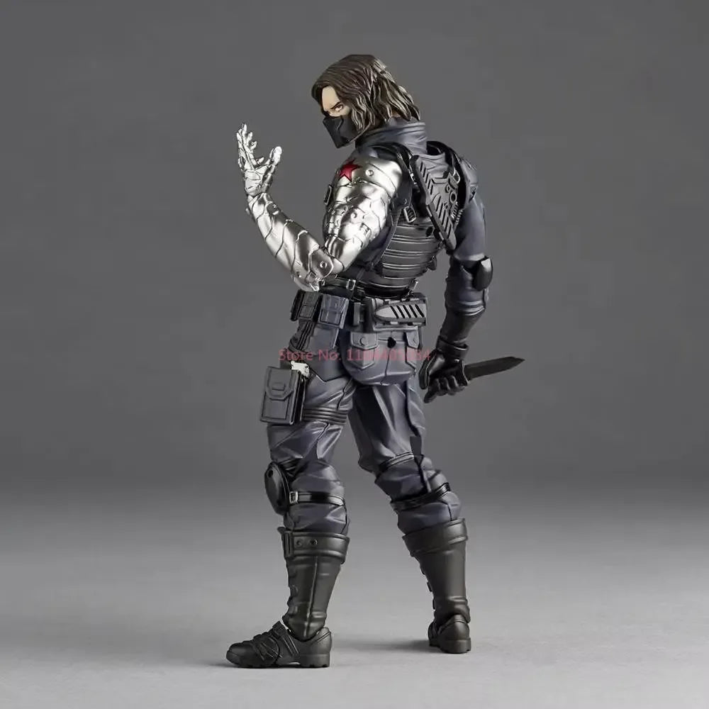 Kaiyodo Revoltech Yamaguchi Winter Soldier Bucky Barnes Captain America Figures