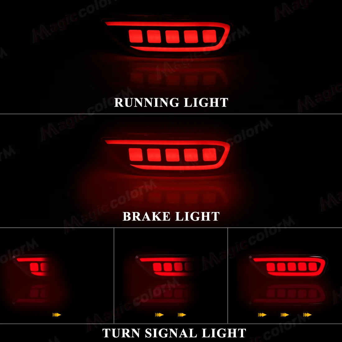 For Chevrolet Captiva 2008 2009 2010 2011 2012 2013 2014 Car Rear Bumper Reflector Lights Driving Dynamic Turn Signal Brake Lamp