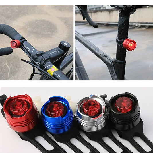 Bike Flash Night Riding Tail Light Waterproof Kicker Light Bicycle Rear LED Lamp Cycling Safety Warning Light MTB Road Parts