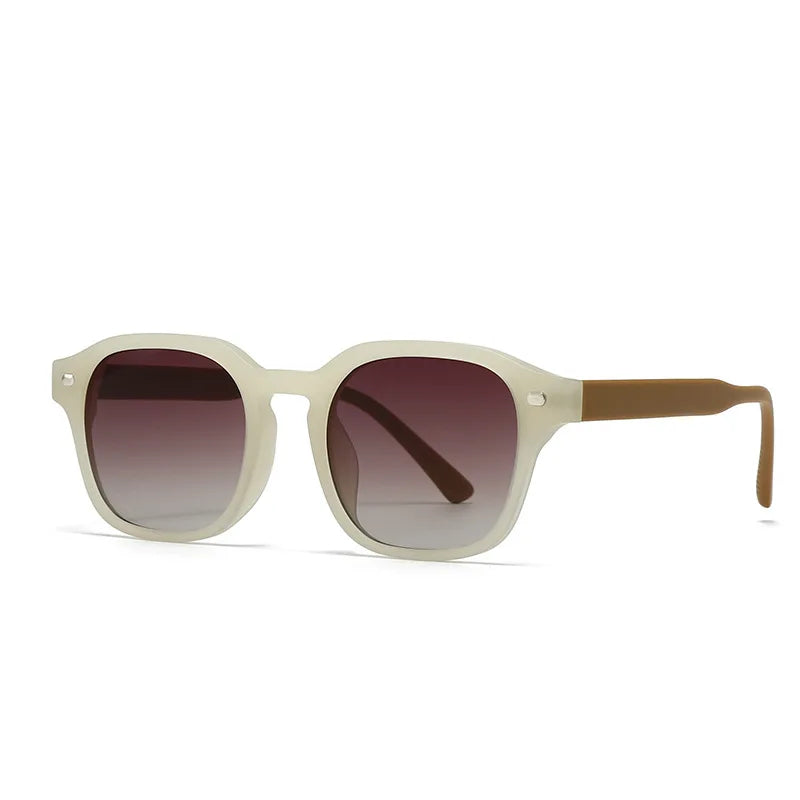 JNPCXI New Square Sunglasses Women Fashion Green Leopard Gradient Shades UV400 Retro Men Sun Glasses