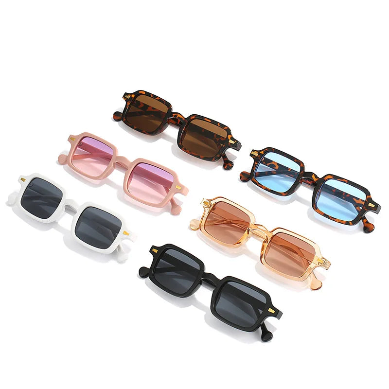 JNPCXI New Small Frame Square Sunglasses Women Fashion Rectangle Sun Glasses Brand Designer Vintage Eyeglasses Men UV400