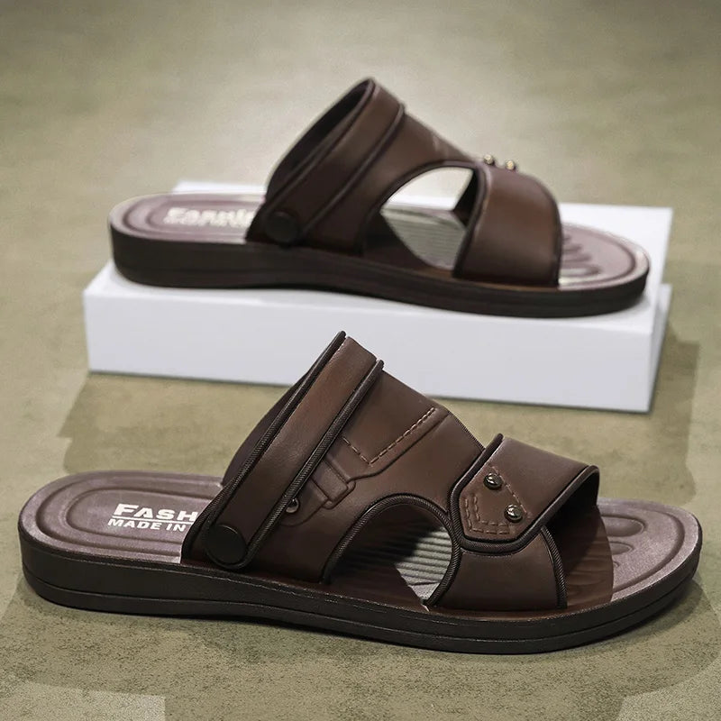Summer Men's Sandals Comfortable Beach Shoes For Men Holiday Outdoor Casual Slippers Male Fashion Flat Sandals Men's Slippers