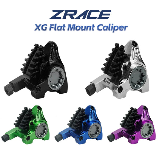 ZRACE Flat Mount Hydraulic Brake XG Road BMX Racing Caliper ICE-TECH Pads Full CNC Lightweight