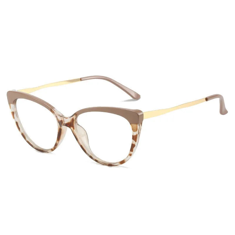 Women Photochromic Optical Glasses Men Anti Blue Light Cat Eye Eye Glasses Unisex Anti Radiation  Eyewear