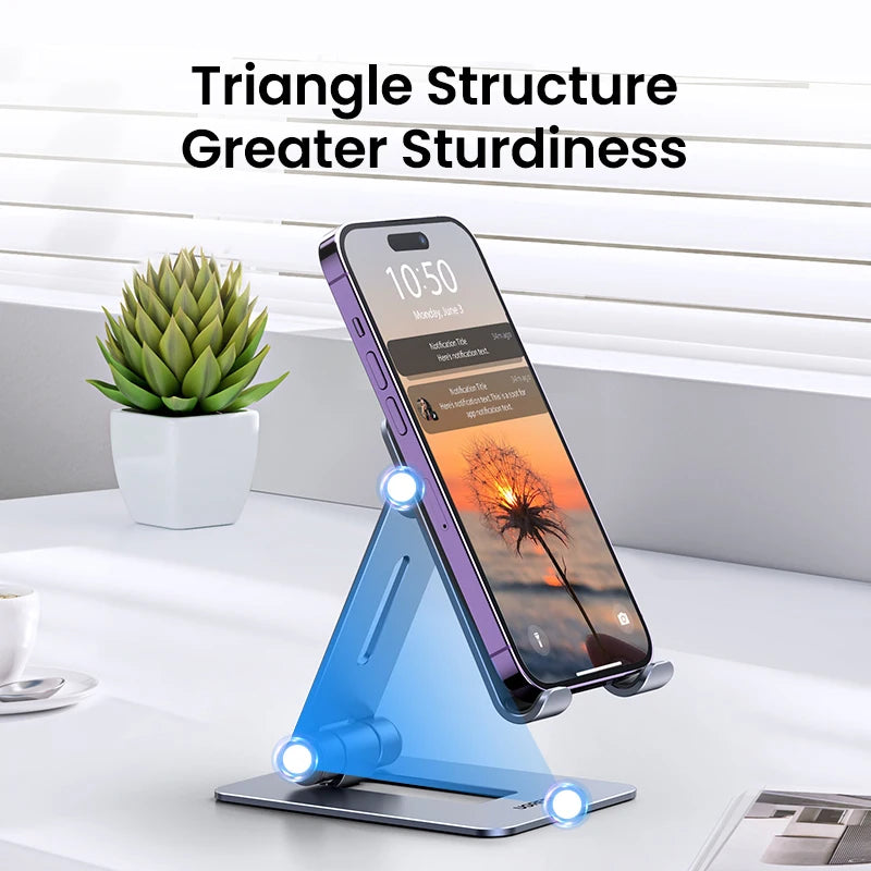 Phone Holder Stand Aluminum Mobile Phone Stand iPhone 14-16 Pro Xiaomi Portable