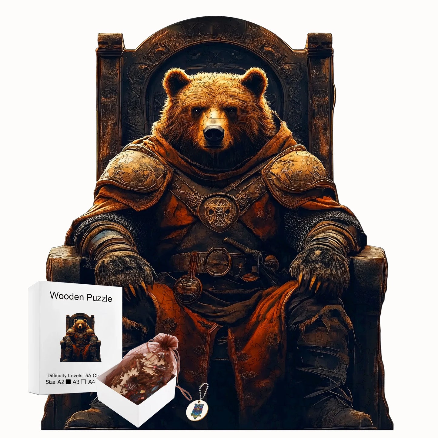 Animals And Nature Wooden Puzzle Creative Wooden Decor Christmas and Halloween Gift Toy for Teen and Kid