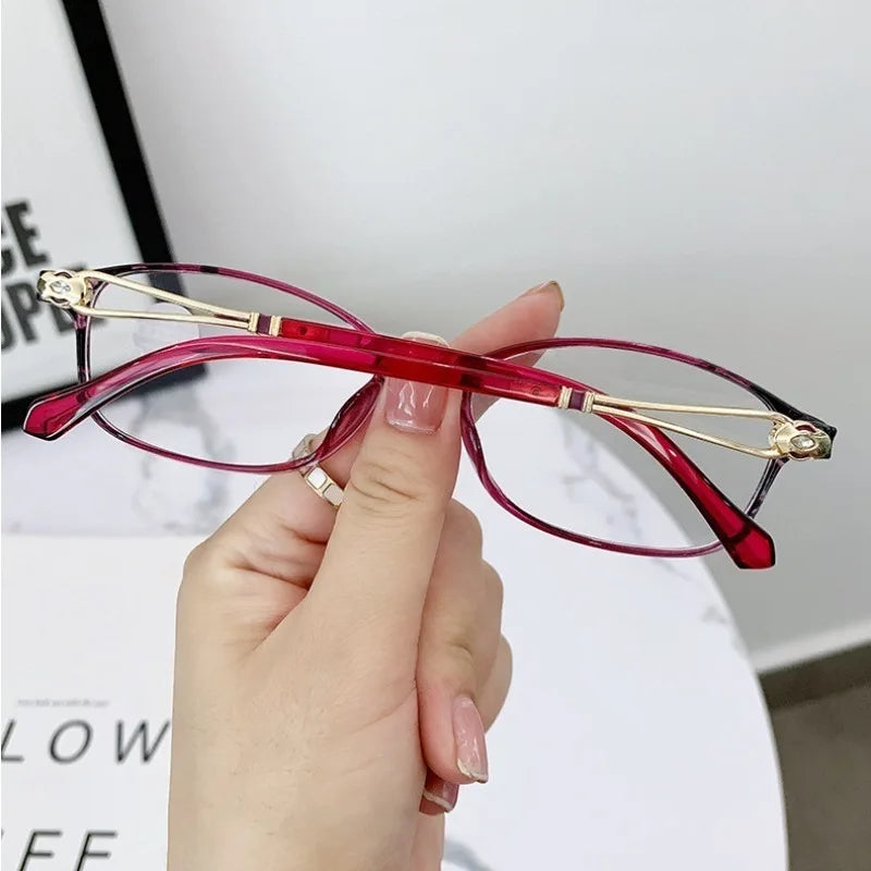 Reading Glasses for Women Graded +1.0~+4.0 TR Anti Radiation Anti-blue Presbyopic Reading Eyewear