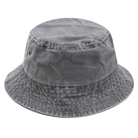 Fisherman Hat Vintage Denim Bucket Hats Outdoor Unisex Washed Cotton Panama Hats