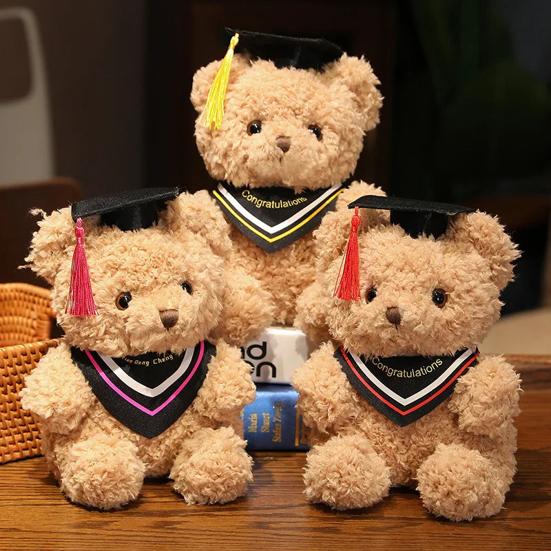 Doctor's Clothing Teddy Bear Doll Plush Toy Small Sitting Bear Doll Boys Girls Students Graduation Gift