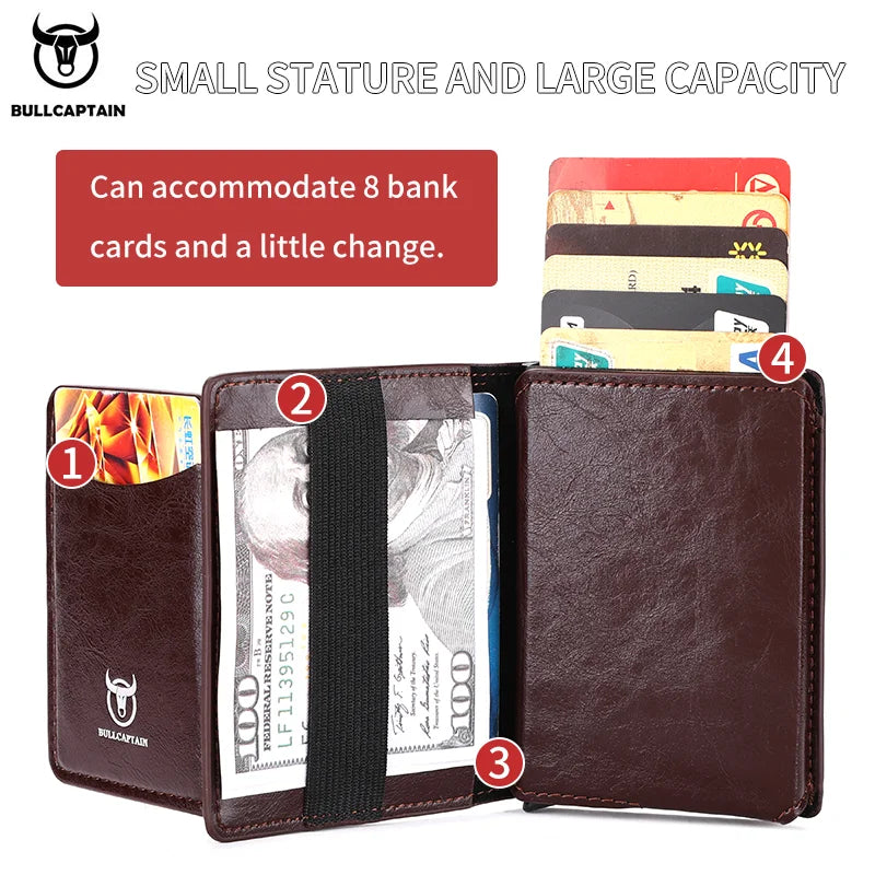 2022 Men And Women Aluminum Cash ID Card Holder RFID Blocking Automatic Pop Up Credit Card Wallets Mobile Phone Holder Card Bag