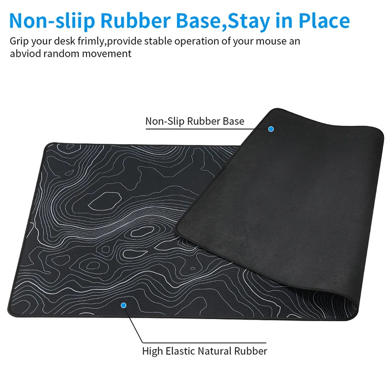Large Mouse Pad XXL Gaming MousePad Mouse Mat with Stitched Edges and Non-Slip Rubber Base Desk Pad Keyboard Pad Desk Mat
