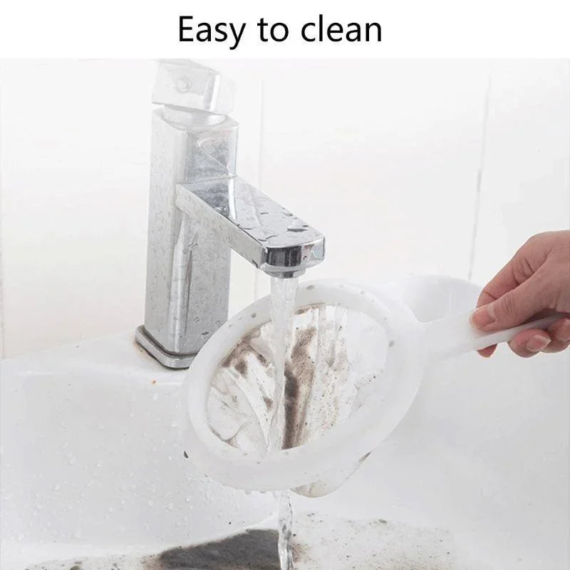 100/200/400 Mesh Kitchen Ultra-fine Mesh Strainer Kitchen Nylon Mesh Filter Spoon for Suitable for Soy Milk Coffee Milk Yogurt