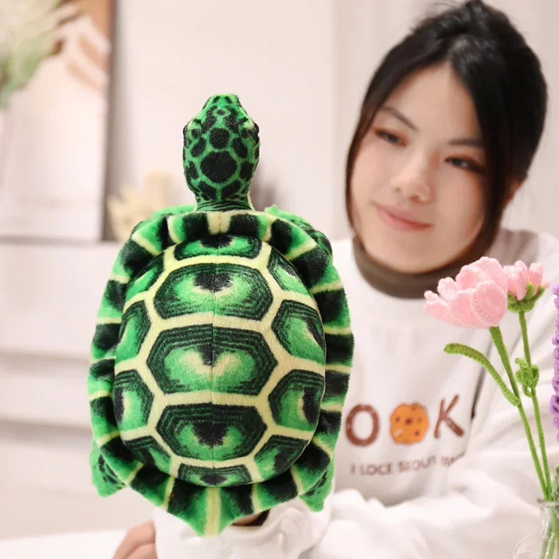 Kids Toys Cute Baby Super Green Simulation Stuffed Tortoise Realistic Sea Turtle Animal Plush Baby Toy Gift Hot Sale Home Decor