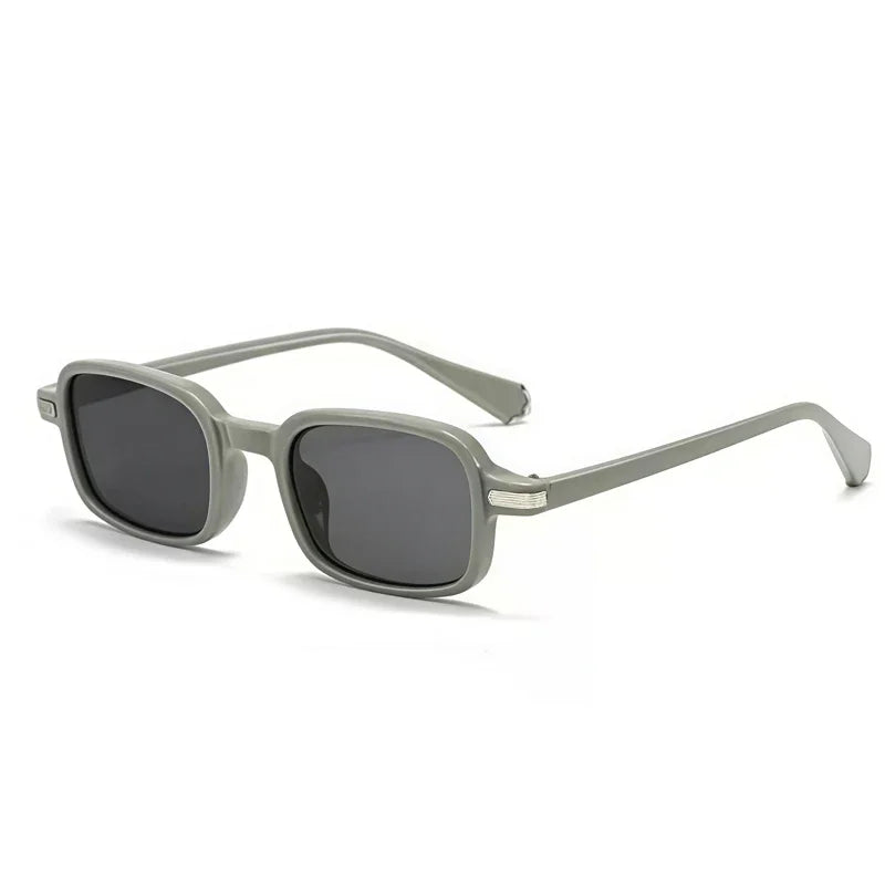 JNPCXI New Retro Rectangle Women Sunglasses Fashion Clear Ocean Gradient Lens Shades UV400 Men Trending Rivets Sun Glasses