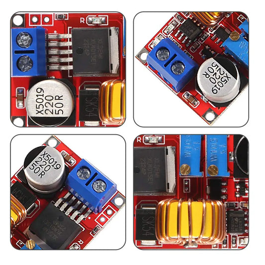 4pcs Lithium Battery Charger Module Board 5A DC naar DC CC CV LED Driver Step Down Buck Converter Board Constant Current Voltage