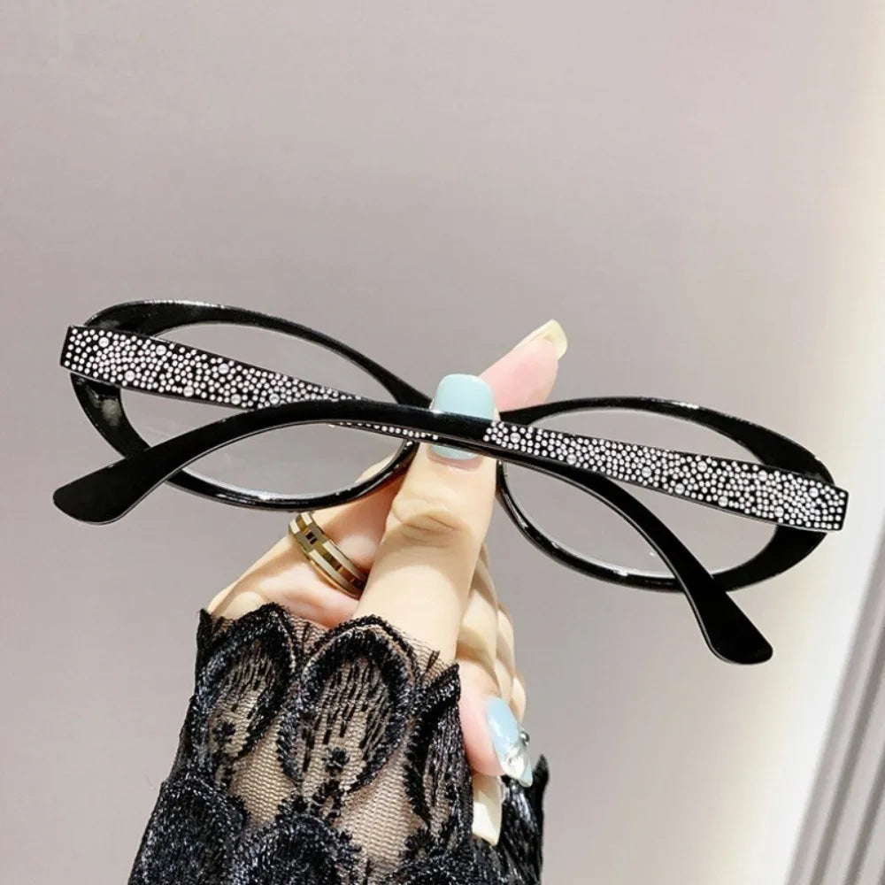 Retro OvalFrame Men Women Metal Reading Glasses  Anti Blue Light Hyperopia Eyewear Presbyopia Elderly Eyeglass