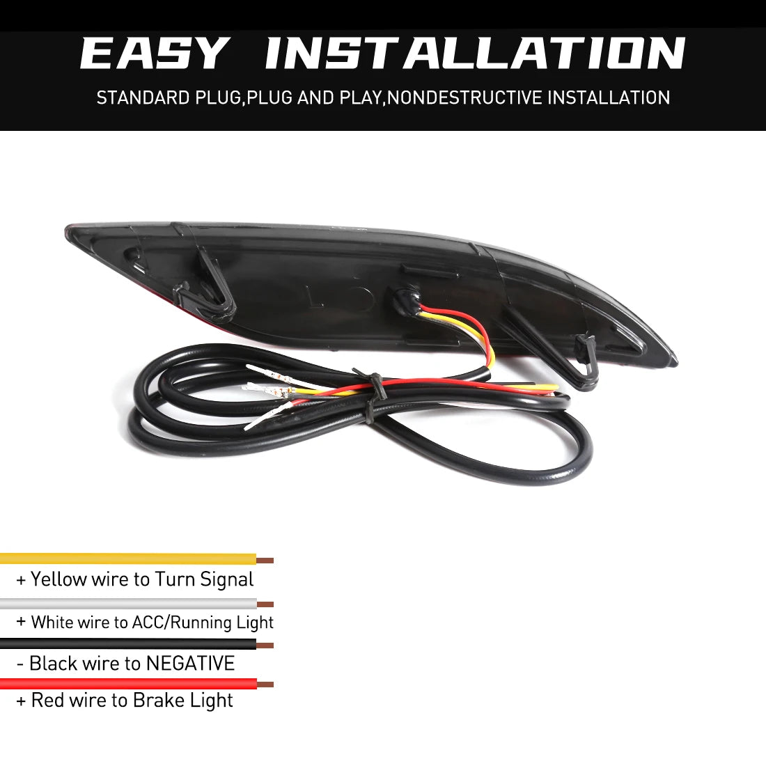 For Chevrolet Malibu XL 2016 2017 2018 LED Rear Bumper Reflector Lights Warning Brake Dynamic Turn Signal Car Accessories 12V