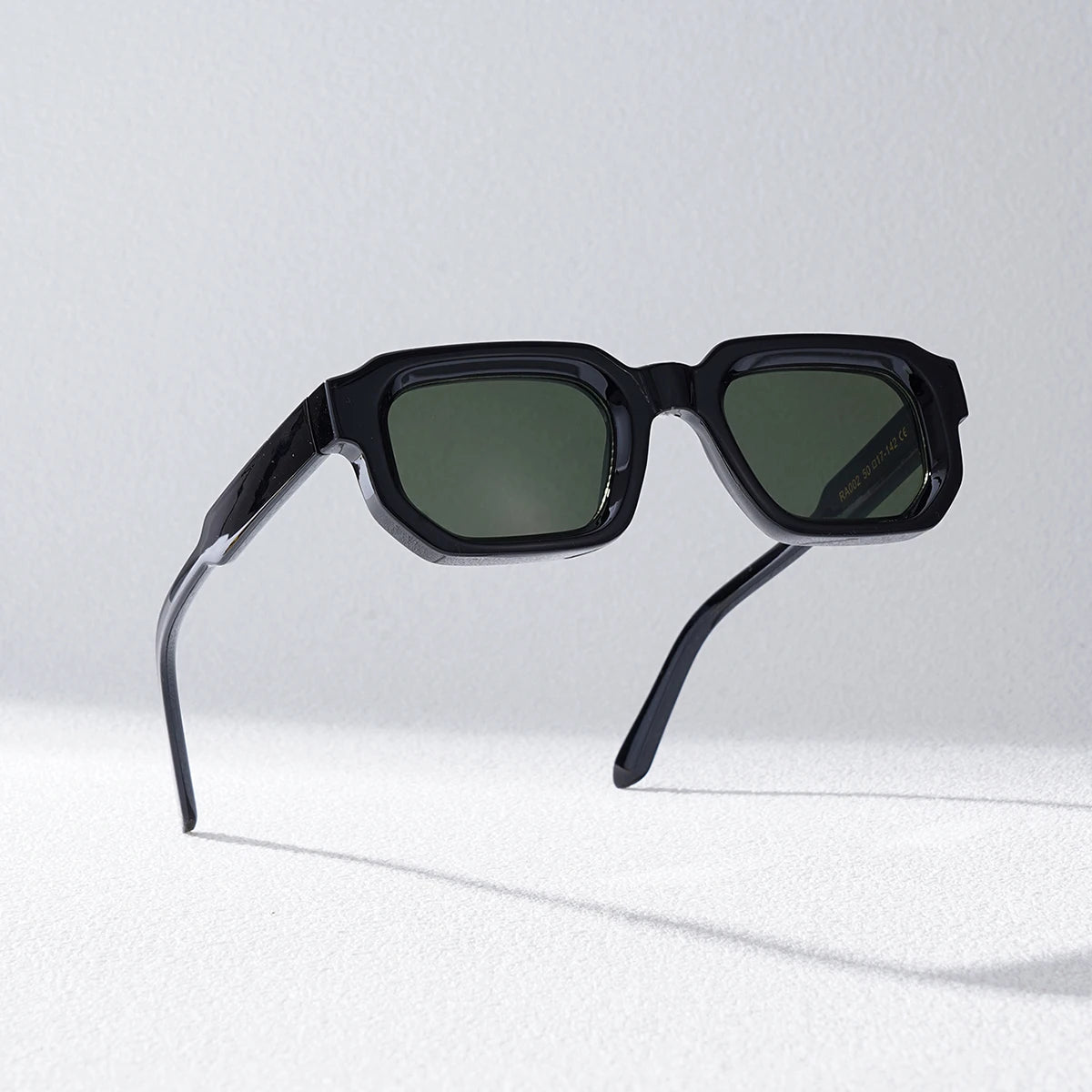Ruiao Men Vintage Rectangle Frame Sunglasses Fashion Retro Sun Glasses Luxury Brand Design UV400 Shades Eyewear Women Sun Glasse