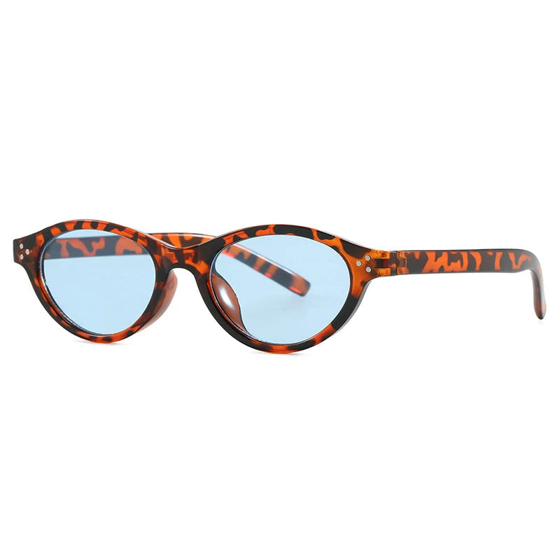 JNPCXI Retro Cat Eye Sunglasses Fashion Trendy Small Frame Sunglasses Punk Cat Eyes Sun Shade Sun Protection Glasses