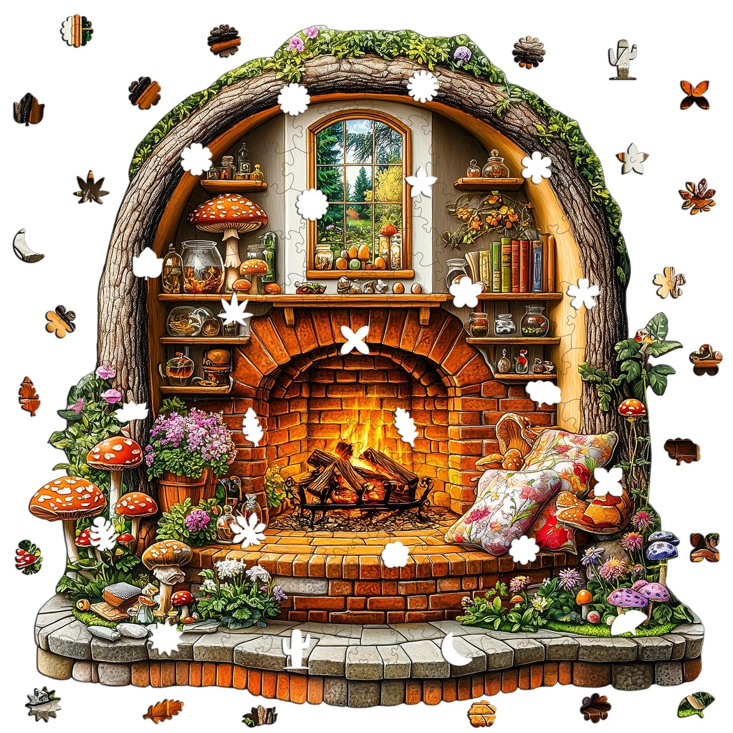Fantasy Style Wooden Jigsaw Puzzle Wood Home Decor Painting Christmas and Halloween Gift Toy For Teen And Kid