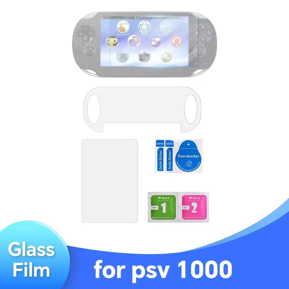 Screen Protector Sony PS Vita 1000/2000, Front Tempered Glass + Back Clear Film