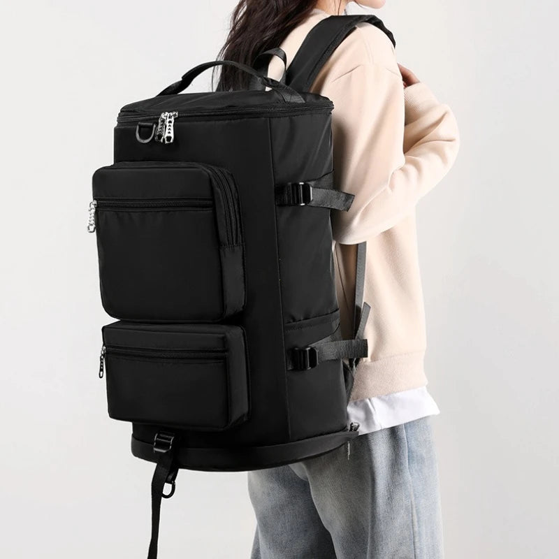 Outdoor Travel Waterproof Backpack Single Shoulder Swiming Pack Big Capacity Travel Bag Casual Fitness Backpacks With Shoe Barn