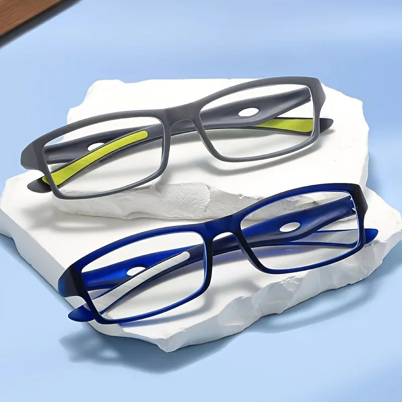 3 PCS Ultra Lightweight Reading Glasses Suitable for Both Men and Women with A Stylish Full Frame Rectangular Design+1.0 To+4.0.