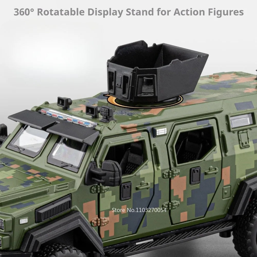 1:32 Sabertooth Dongfeng Mengshi Diecast Alloy Model Toys Car Four Wheel Suspension Rubber Tire Pull Back Miniature Cars Kid Boy