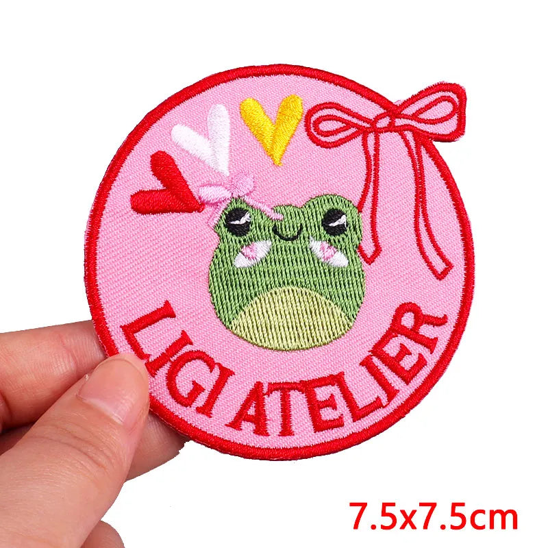 Netherland Oeteldonk Emblem Embroidery Patch Iron On Patches For Clothes DIY Star Heart Carnival For Netherland Embroidery Patch