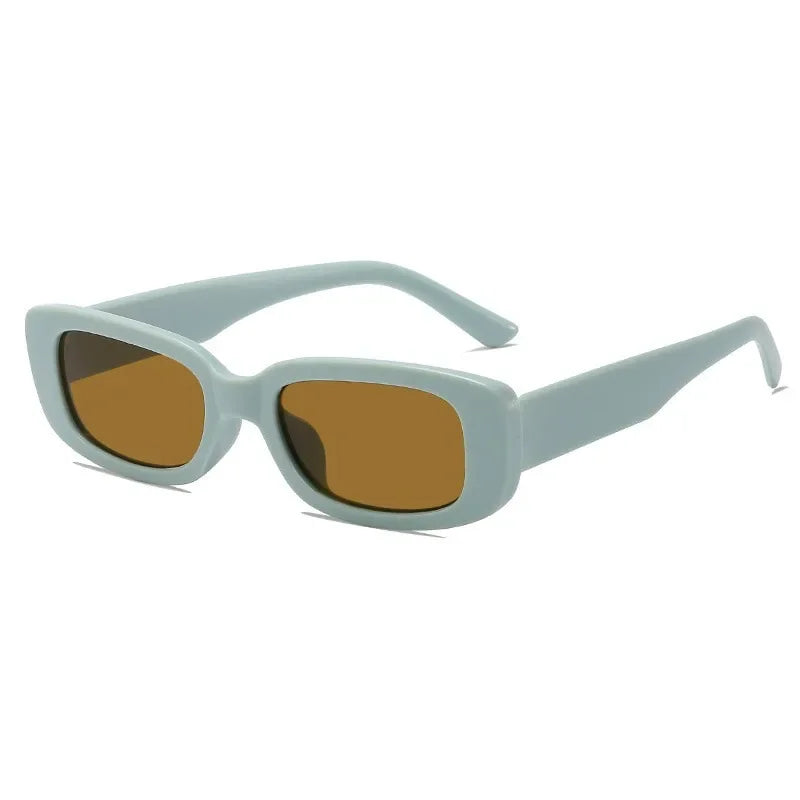 Korean Retro Square Child Sunglasses for Kids Fashion Oval Solid Color Children Eyewear UV400