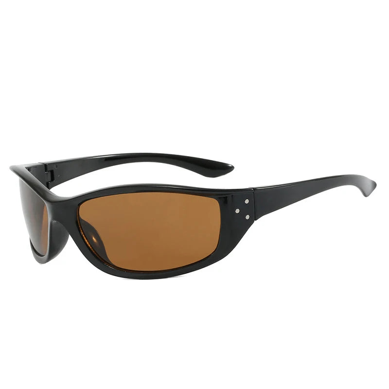 JNPCXI New Retro Y2K Candy Color Cat Eye Sunglasses Women Fashion Rivets Outdoor Sports Punk Men Trending Sun Glasses