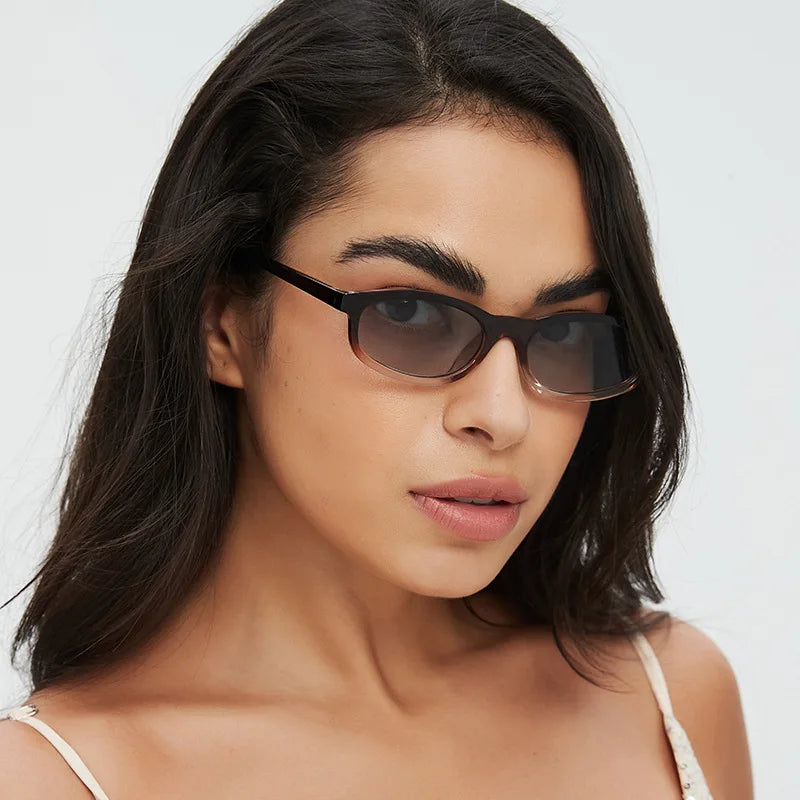 JNPCXI New Retro Small Cat Eye Sunglasses Women Leopard Blue Shades UV400 Fashion Men Trending Sun Glasses