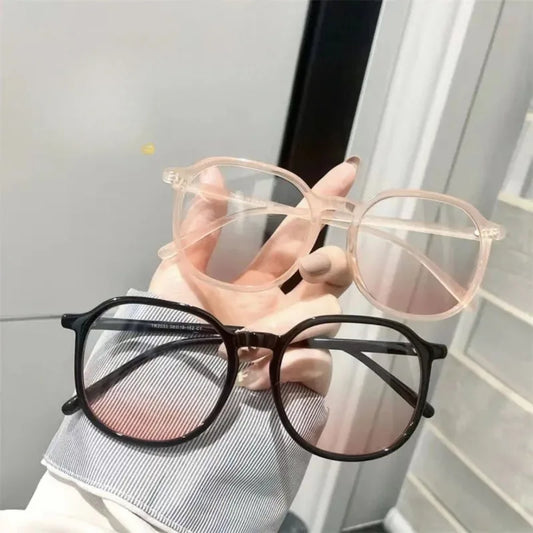 New Blush Glasses Compatible with Myopia Women's Flat Glasses No Makeup Artifact Glasses with Blush Friendly to No Makeup