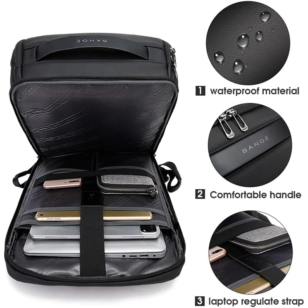 Business Backpacks Laptop, 15.6 inch Multifunctional WaterProof  Daily Work Bag