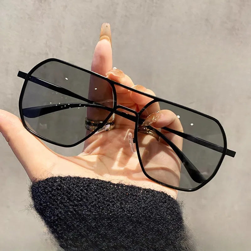 Polarized Sunglasses Men's Fishing Color-changing Sunglasses Day Night Dual-use Smart Photochromic