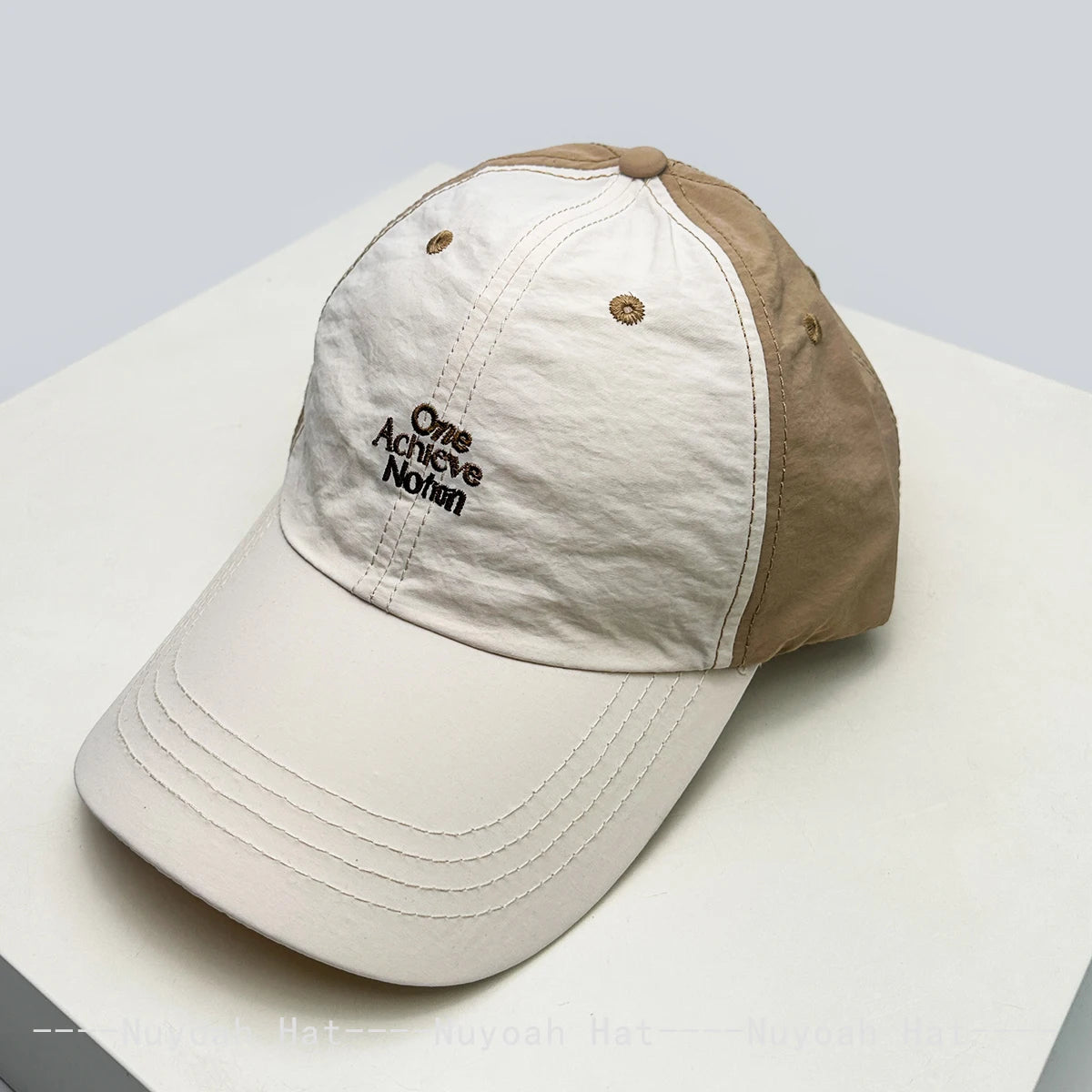 New Men Women Quick-dry Color Block Embroidered Letters Baseball Hats Sunshade Outdoor Versatile Travel Peaked Caps Fashion ins