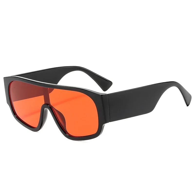 JNPCXI Retro Oversized Pilot Women Sunglasses Fashion One Piece Leopard Shades UV400 Men Punk Wide Legs Sun Glasses