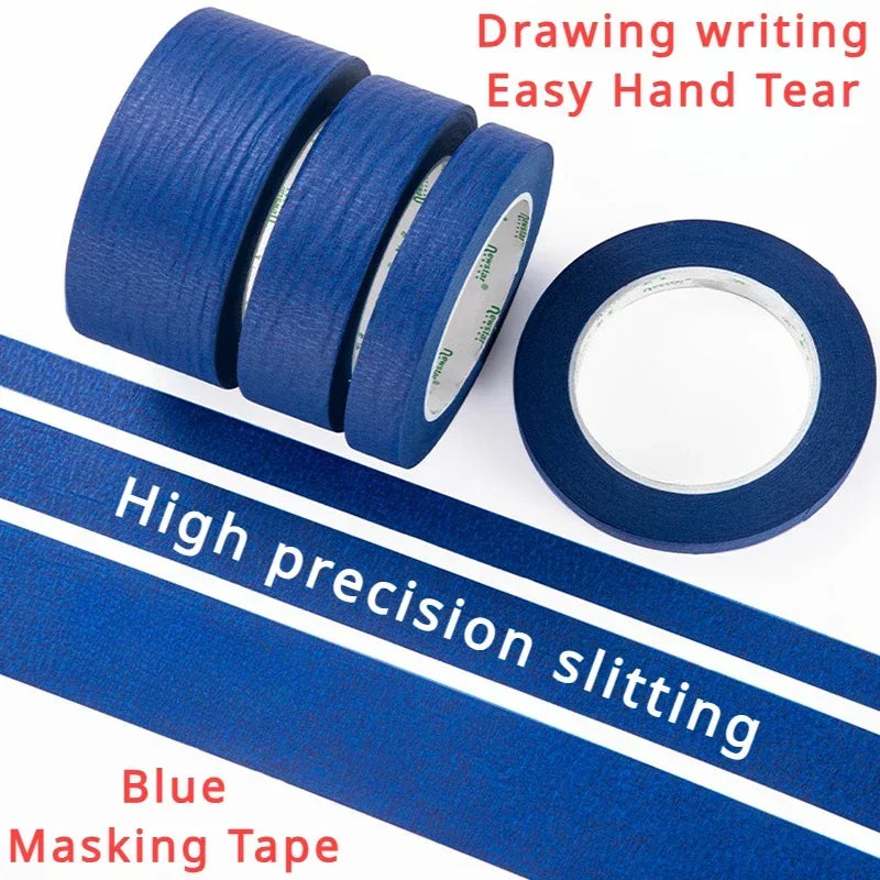 3Rolls 20m/Roll Paint Tape Multi-Surface Masking Easy Removal Paint Tape Security Wall Painting Crafts Art Construction Home