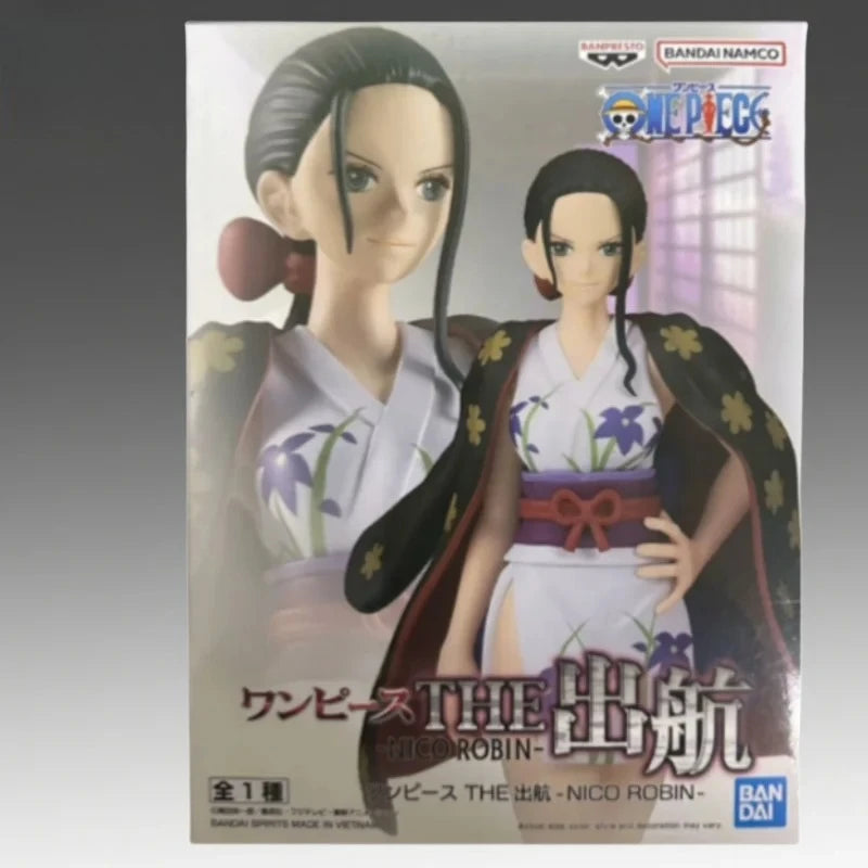 【IN STOCK】Original Banpresto The Shukko One Piece Nico Robin Wano Country Kimono 19cm Figure Collectible Model Toy Gift