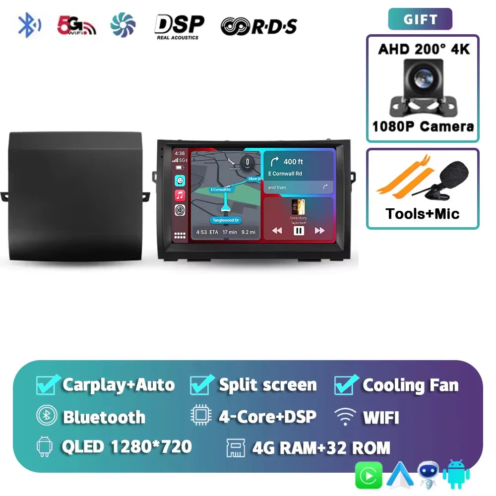 WIFI For Toyota Prius XW20 II 2 2003 - 2011 Car Radio Multimedia Video Player Navigation stereo GPS Android 15 No 2din 2 din dvd