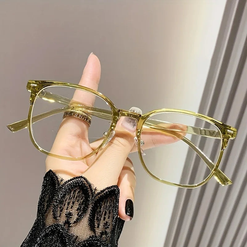 Square Frame Vintage Glasses for Man and Woman Y2K Inspires Fashion Eyewear Photo Pops Perfect for Parties