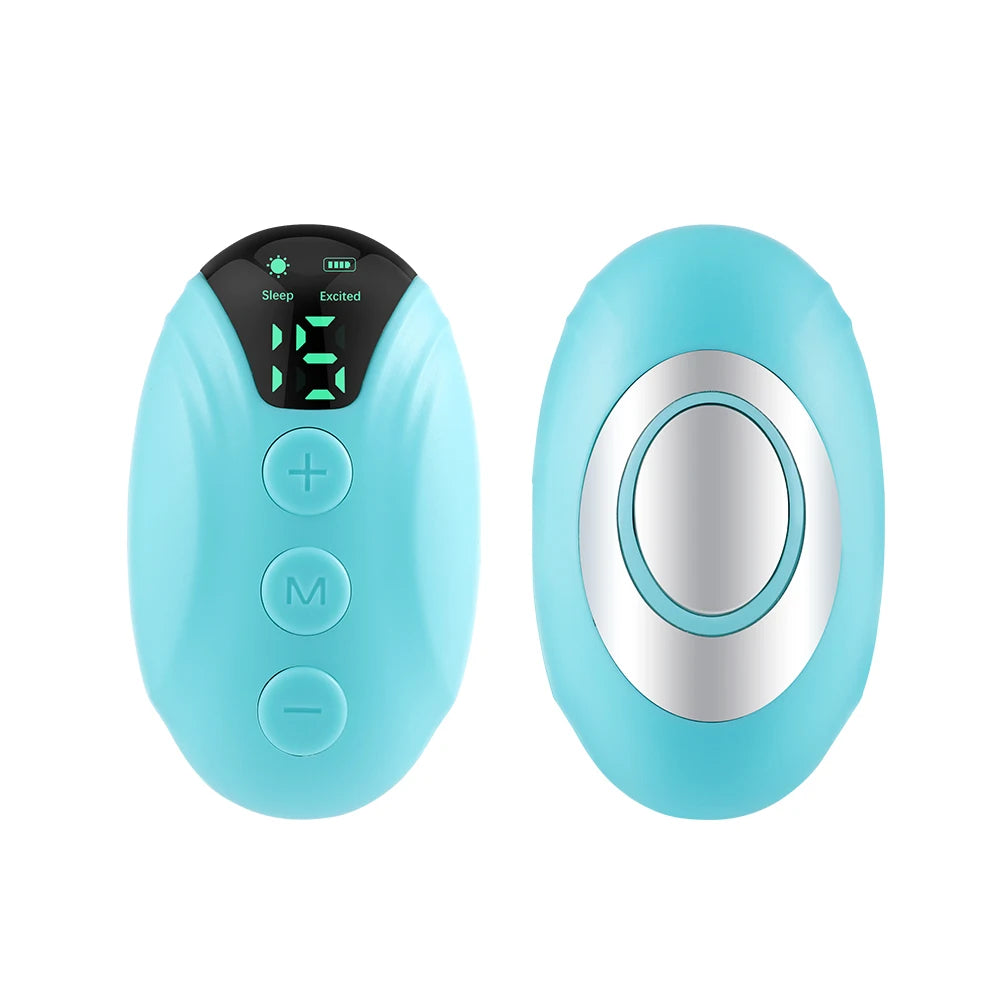 Handheld 20 Levels EMS Sleep Aid Relaxation Treatment Microcurrent Pulse Hypnosis Device Insomnia Stress Pressure Anxiety Relief