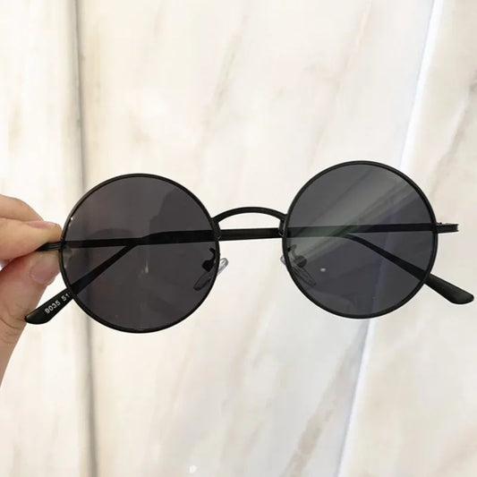 Men Sunglasses Metal RoundFrame Sunglasses Driving Sunglasses Cycling Glasses