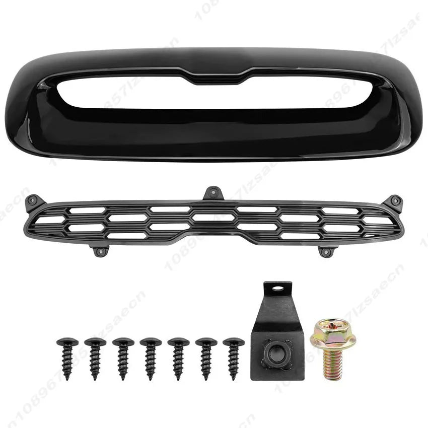 For BMW Mini Cooper R55 R56 R57 R58 2007 2008 2009 2010 2011 2012 2013 Car Front Air Hood Bonnet Scoop Vent Trim Gloss Black