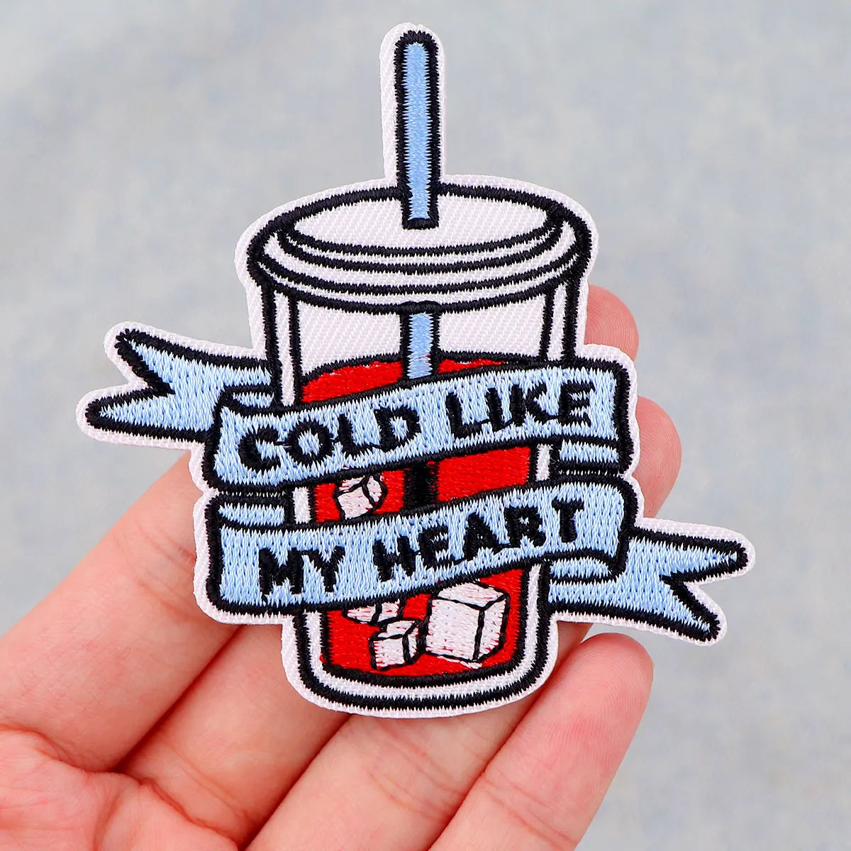 Funny Quotes Embroidered Patches for Clothing Koi Patches on Clothes Stickers Iron on Patches Animal Stripes Diy Appliques